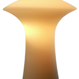Milk glass mushroom lamp