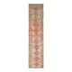 1970s Turkish Hand-Knotted Wool Cotton Pink Runner 81x380
