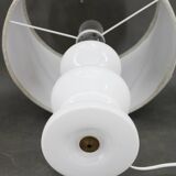1970s Ceramic Table Lamp with New Fabric Shade, Italy