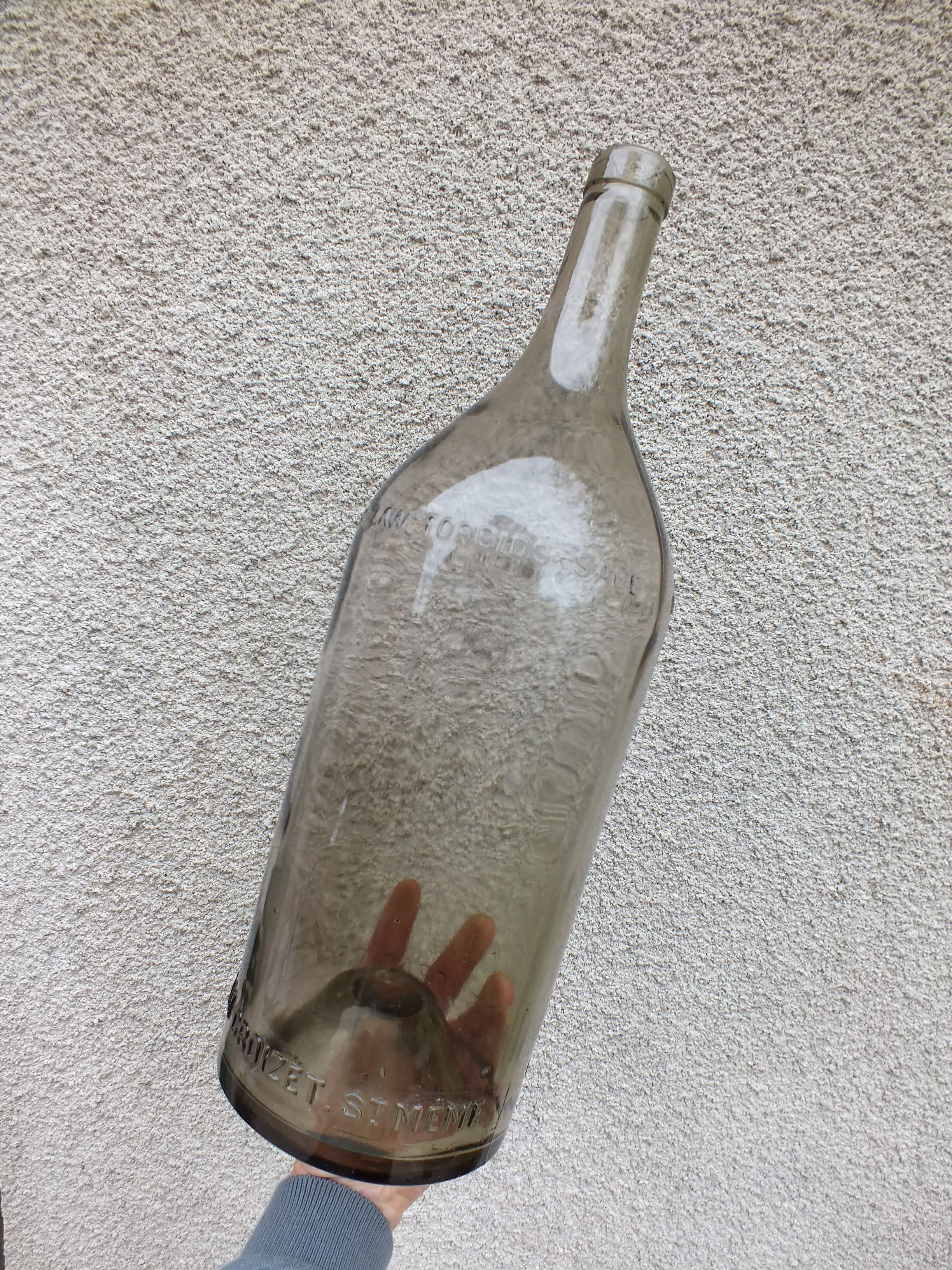 Bottle cognac léon croizet, 5l era prohibition usa