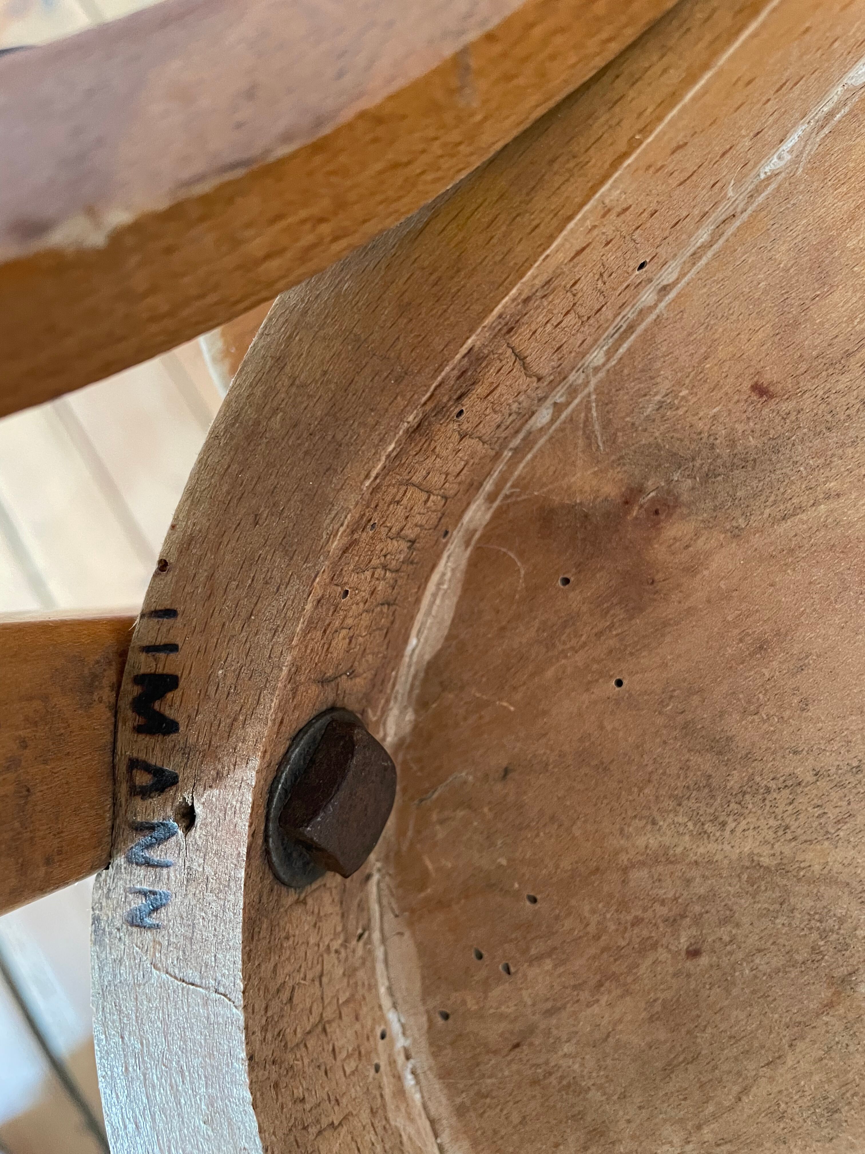 Pair of Baumann bistro chairs