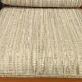 Mid century vintage armchair with footrest