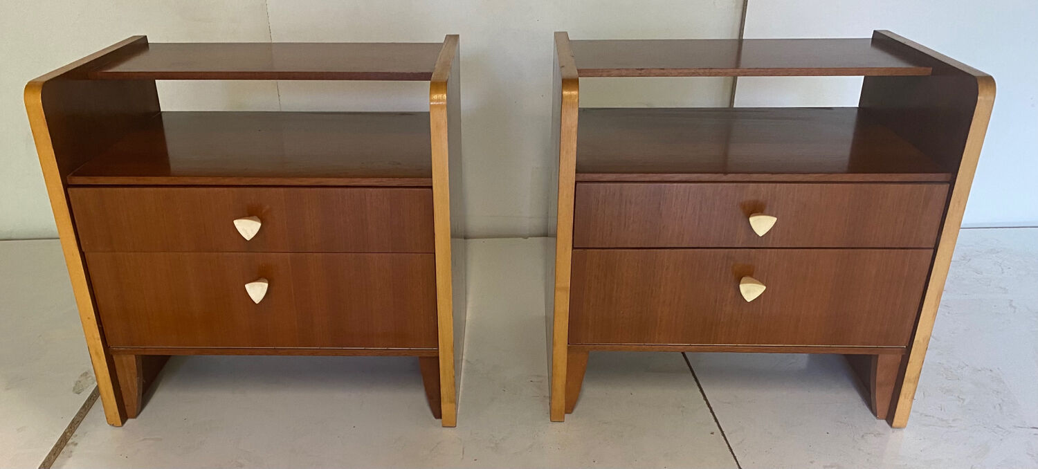 Vintage bed and bedside tables from 1957