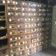Vintage Industrial Workshop 78 Drawer 2x2 Workshop Craft Cabinet with Shell Handles