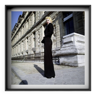 Photographie Silvia Kristel dans la mode (Emmanuelle 1974)