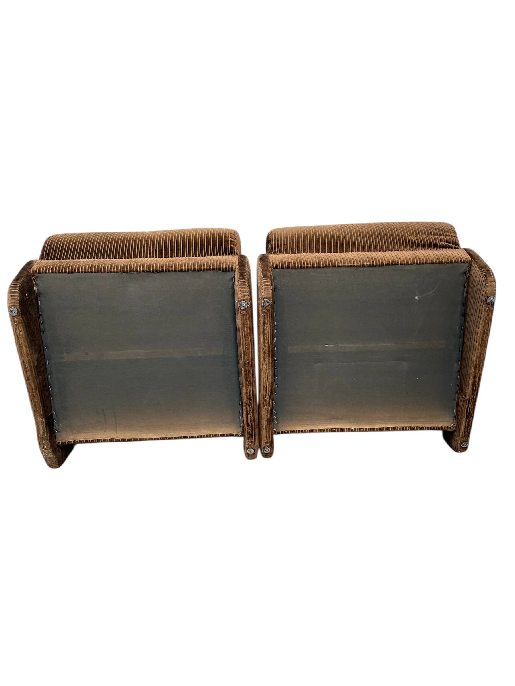 Vintage Two-Seater/Retro Modular Armchairs Armchairs
