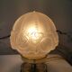 Art deco lamp in brass and glass