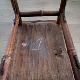 Bamboo side table late 19th century Perret and Vibert style