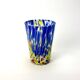 Set of 6 blown glass Venetian glasses with Murano murrine.