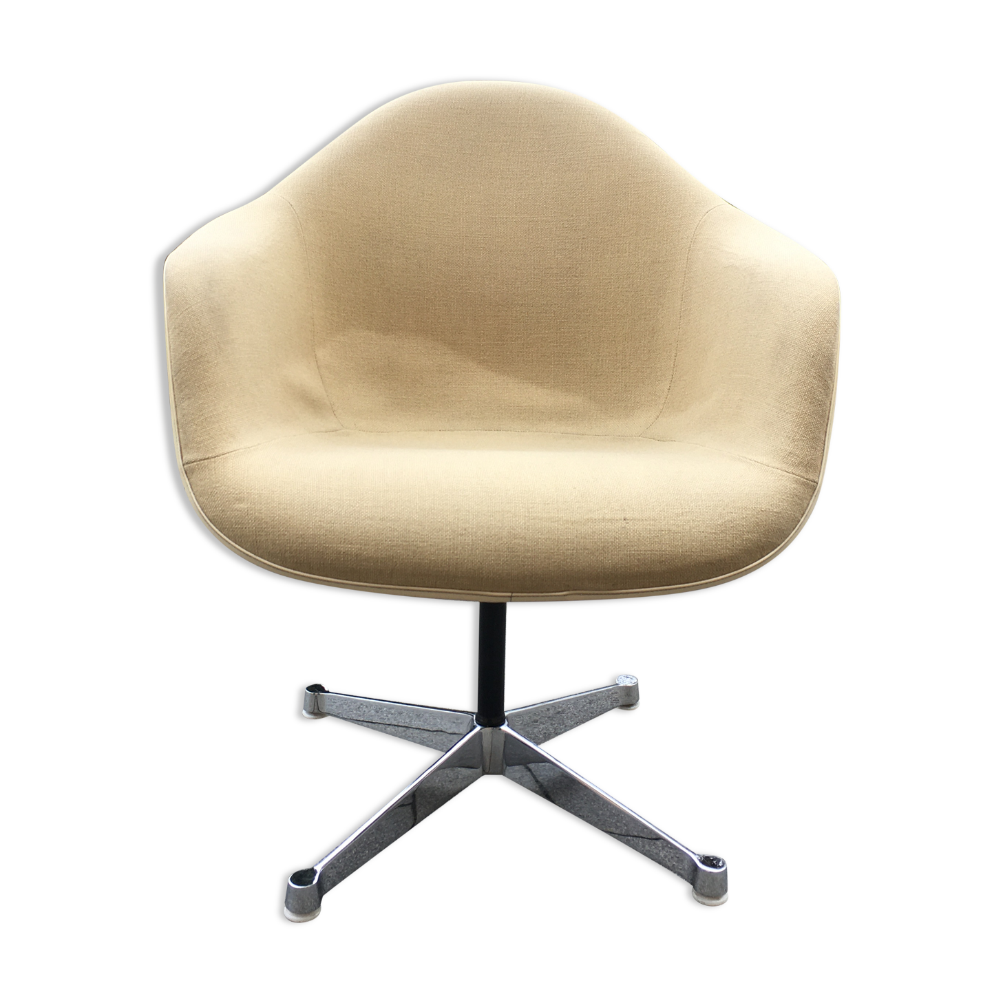 DAT fiberglass Swivel armchair from Charles & Ray Eames, Herman Miller 60s