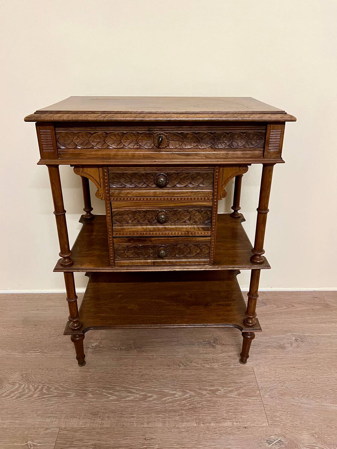 Lxvi style walnut worker with match scraper