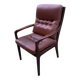 Fauteuil vintage en cuir marron