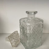 Carafe à whisky en verre ciselé