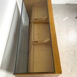 Vintage counter with drawers and glass top