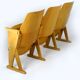 Chaises de cinéma vintage de Ton, années 1960, ensemble de 7