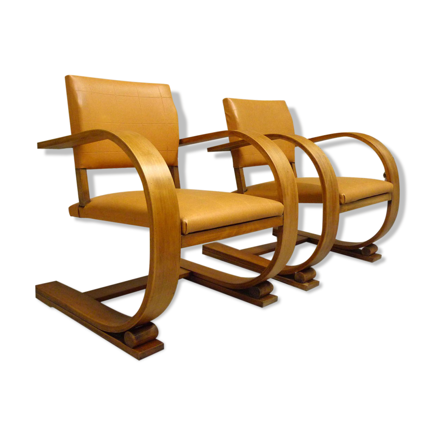 Pair of art deco armchairs