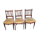 Three Louis XVI-style mahogany chairs