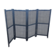 Vintage black folding screen 1970