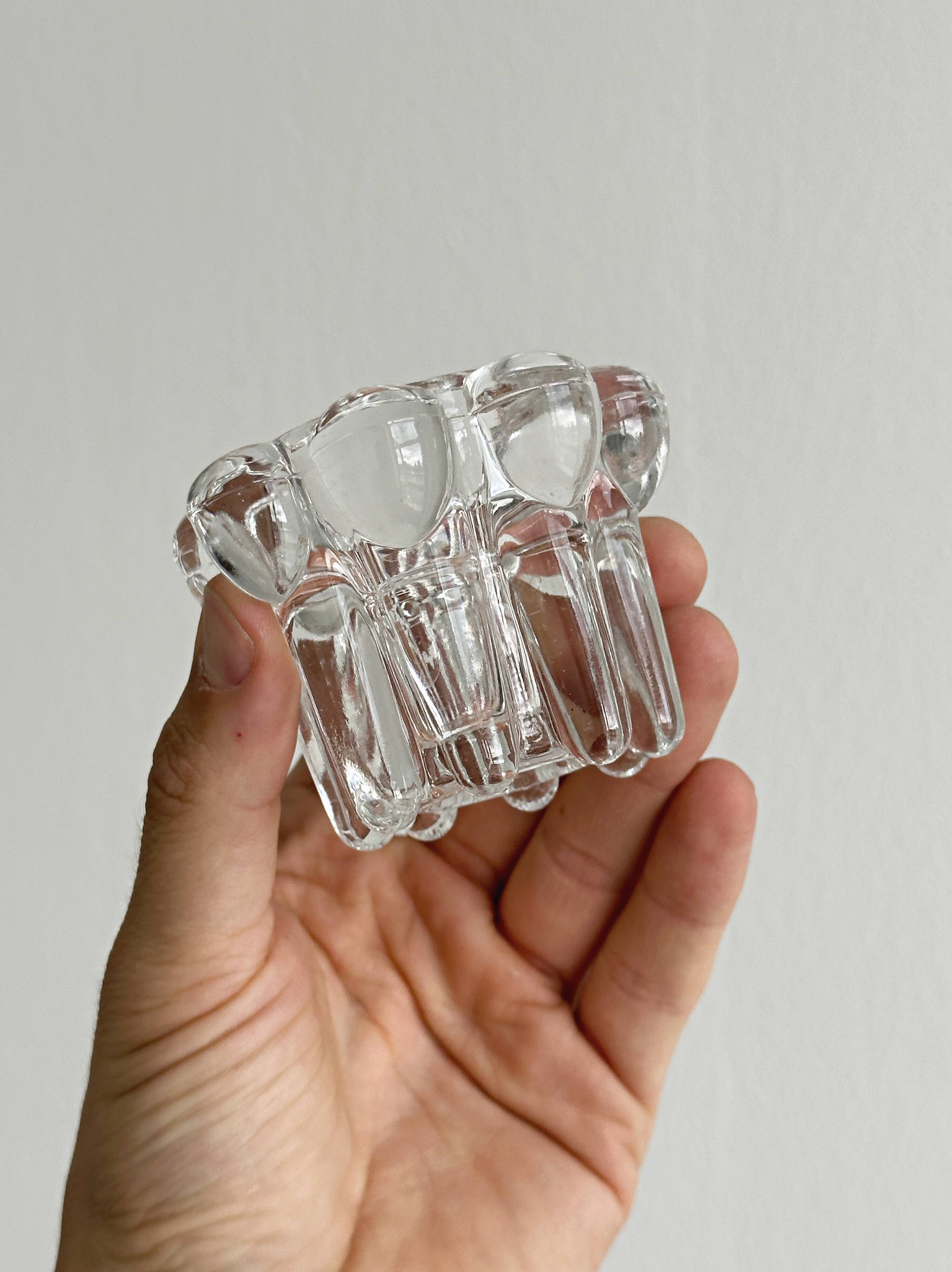 Glass candlestick
