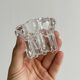 Glass candlestick