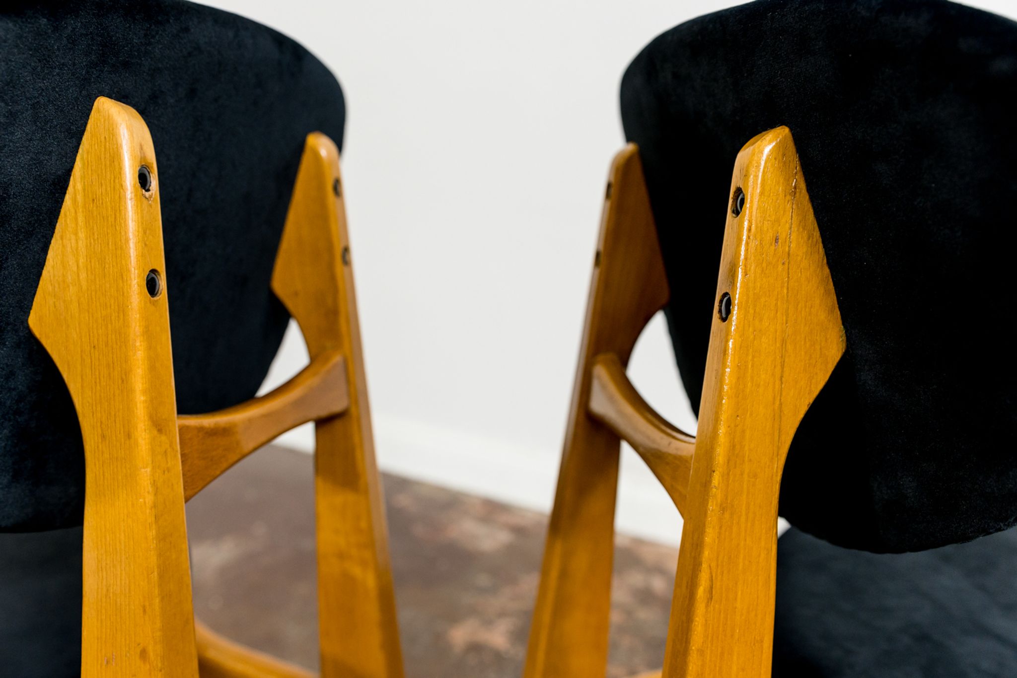 Set de 3 chaises par Juliusz Kędziorek 1960's
