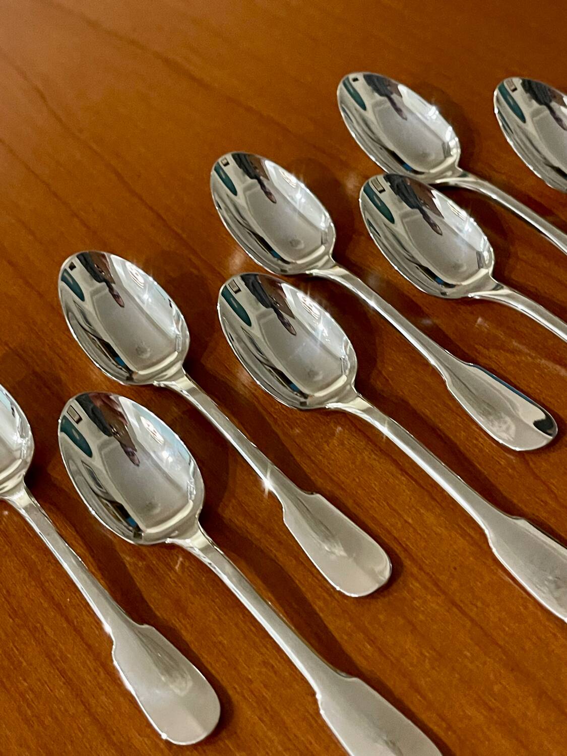 Christofle cluny 8 mocha spoons 10 cm excellent condition
