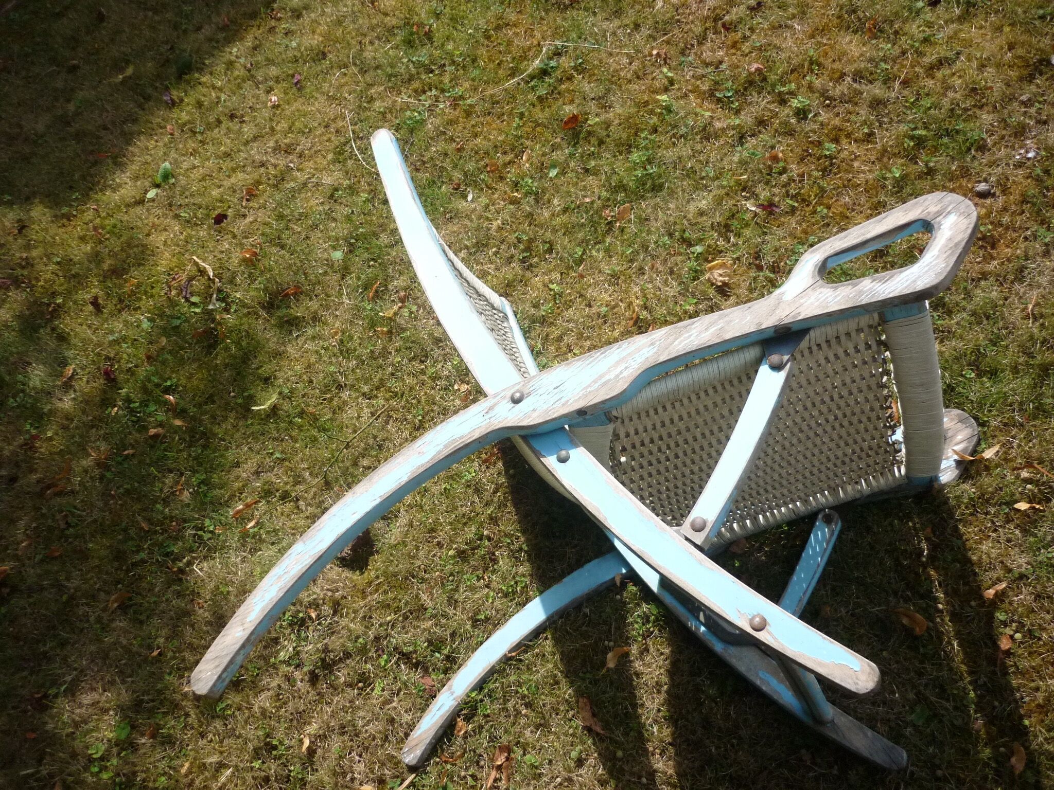 Folding beach chair Reguitti Ninfea for Gio Ponti 1958