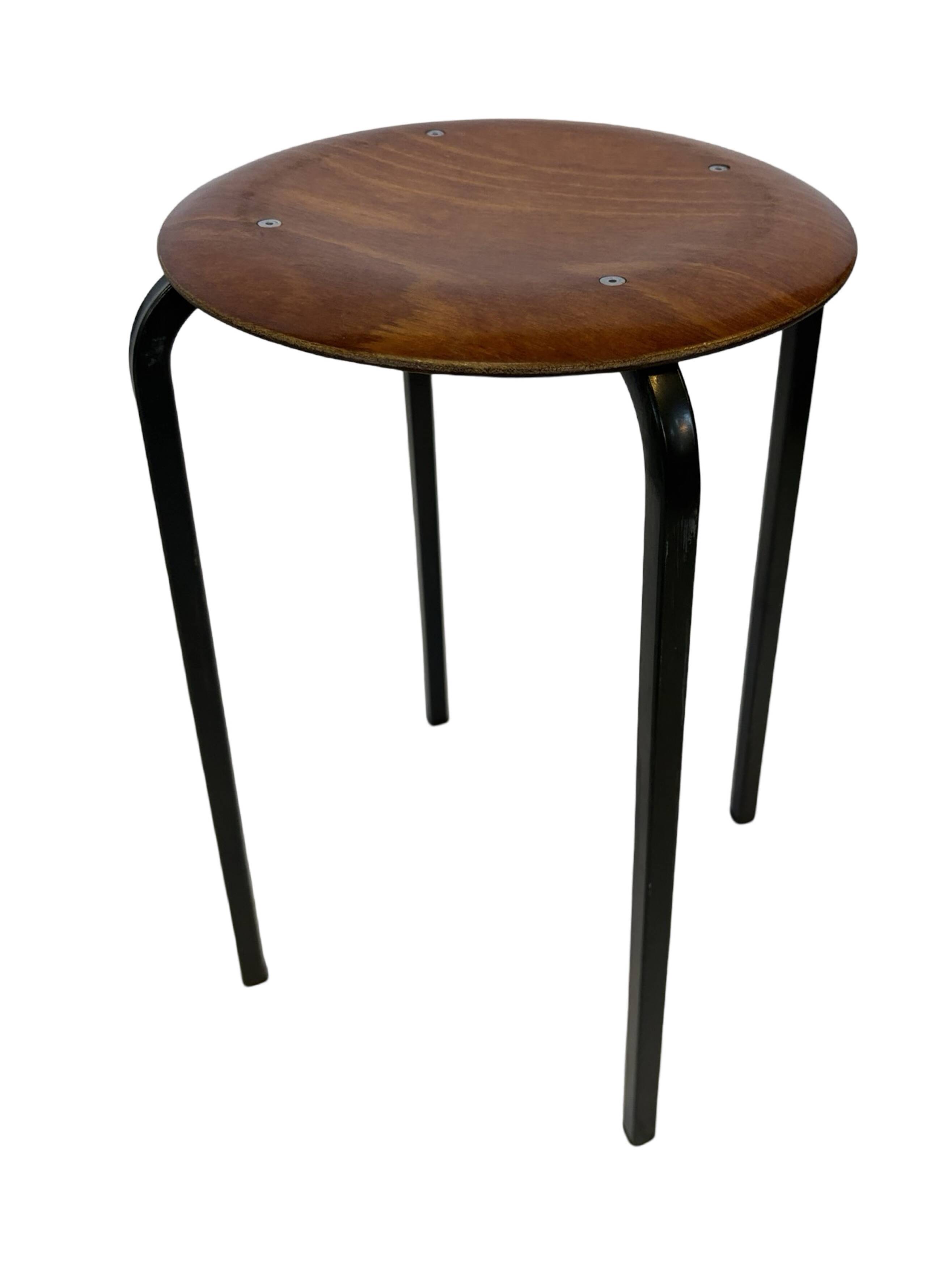 Set of 4 Vintage stools - work stool - Eromes Marko - 60s minimalist design