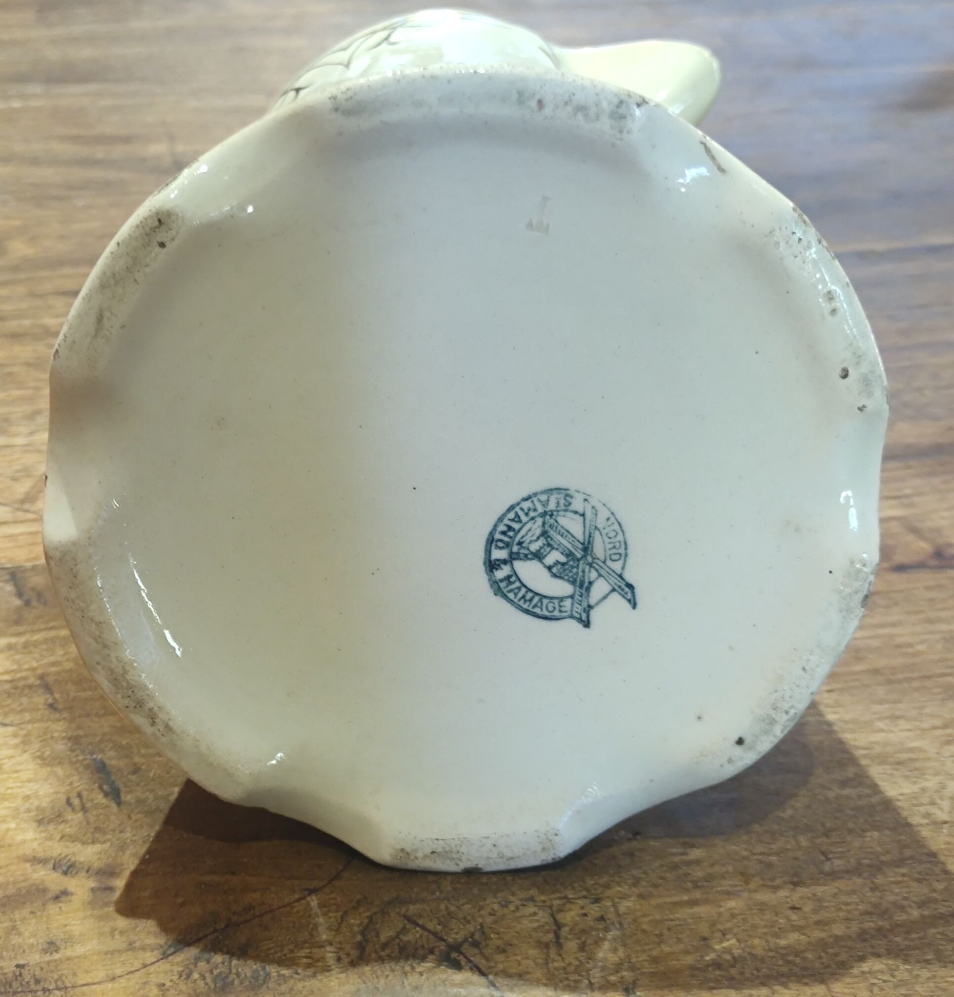 Old ceramic pitcher Saint Amand & Hamage