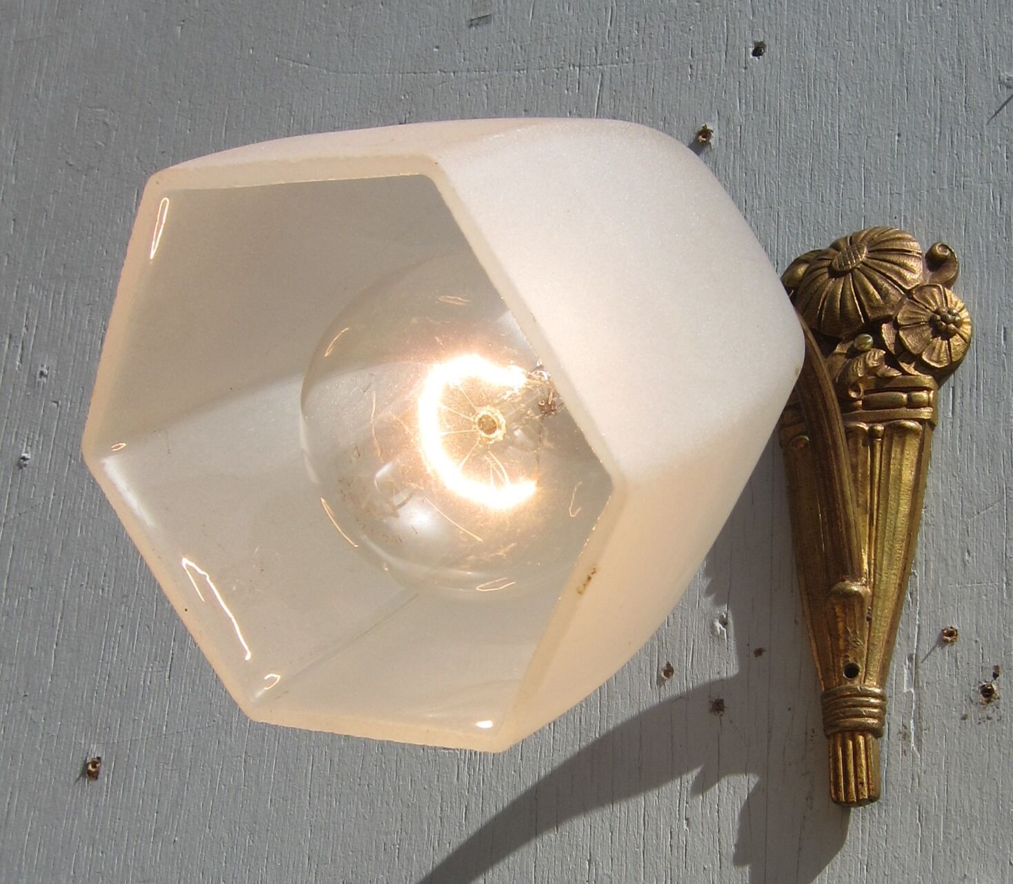 Bronze wall and glass sand art deco 1925