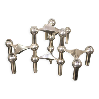 5 modular candle holders Nagel 1970