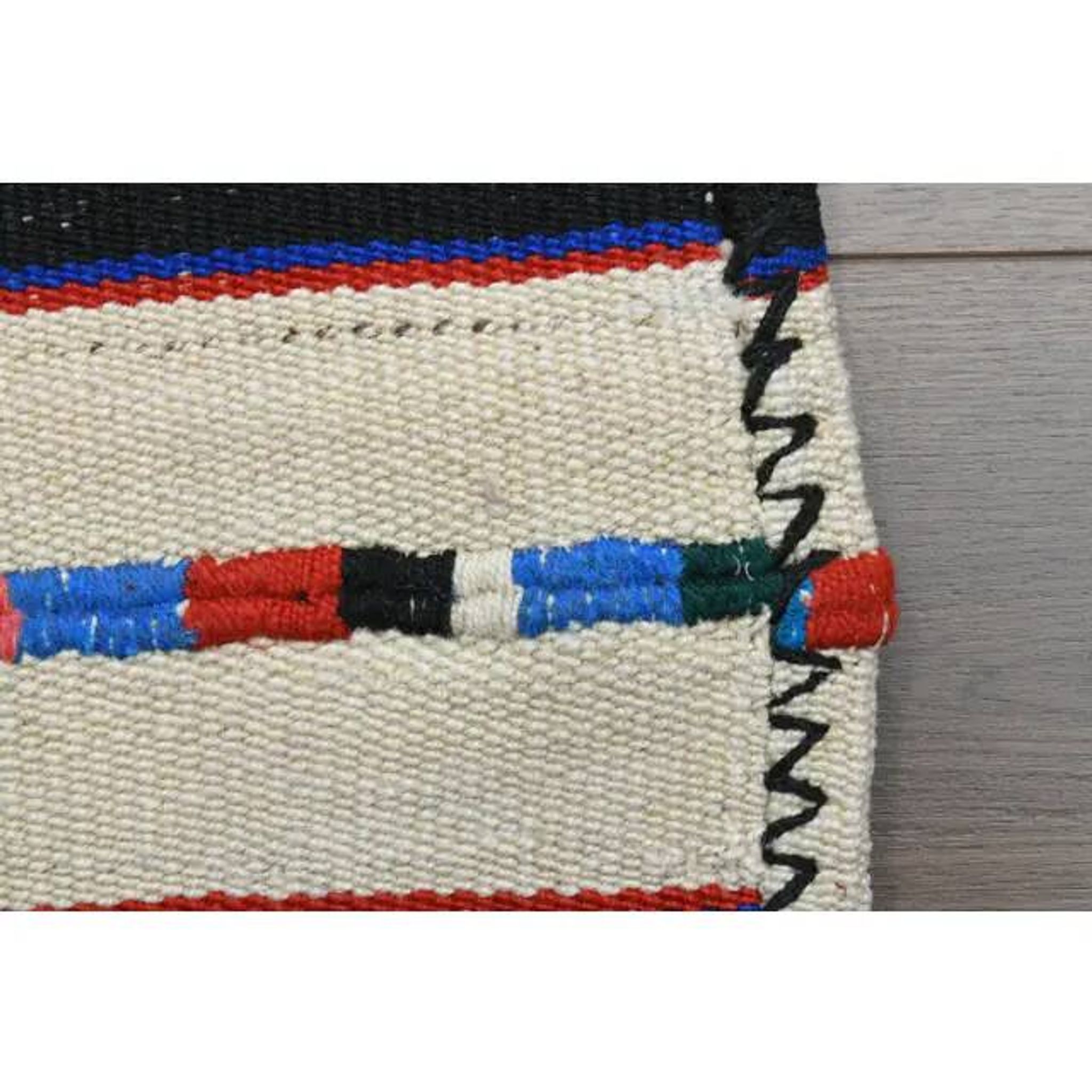1970s vintage Turkish Oushak handmade wool cotton white runner rug 73x265