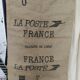 Burlap postal bag '' la poste ''
