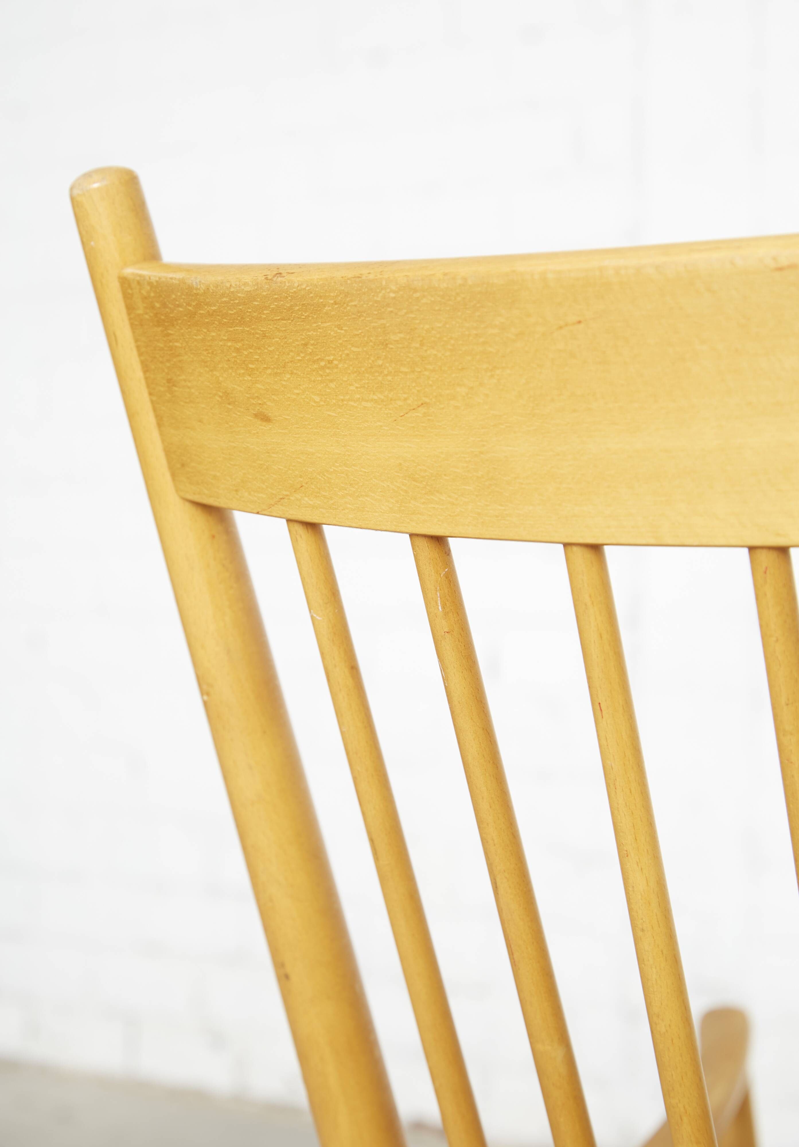 Vintage J16 Rocking Chair by Hans J. Wegner for FDB Møbler, 1960s