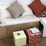 Cube ceramic side table