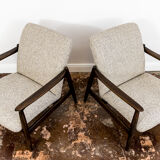 Pair of restored vintage GFM-64 armchairs by Edmund Homa, 1960s