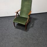 Vintage Dutch design teak armchair