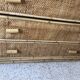 Vintage rattan chest of drawers