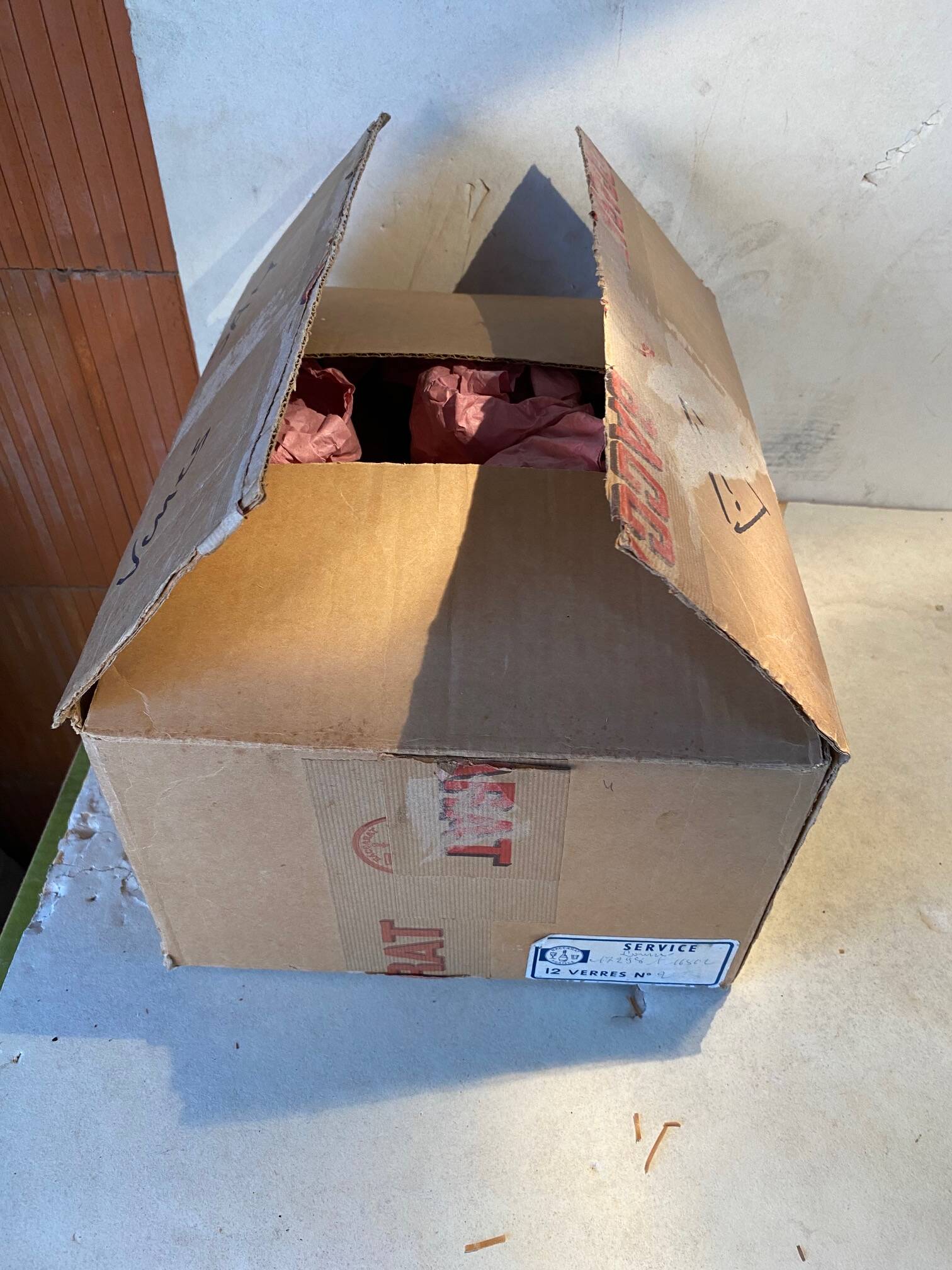 12 number 2 baccarat crystal glasses model piccadilly in original box