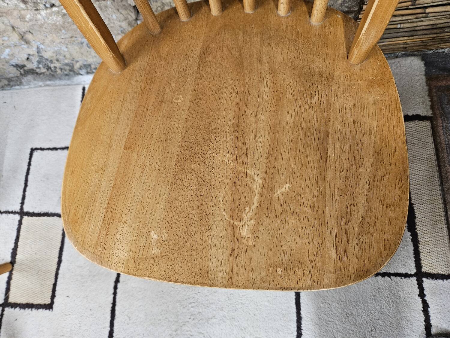 Set of 4 vintage Danish bar chairs