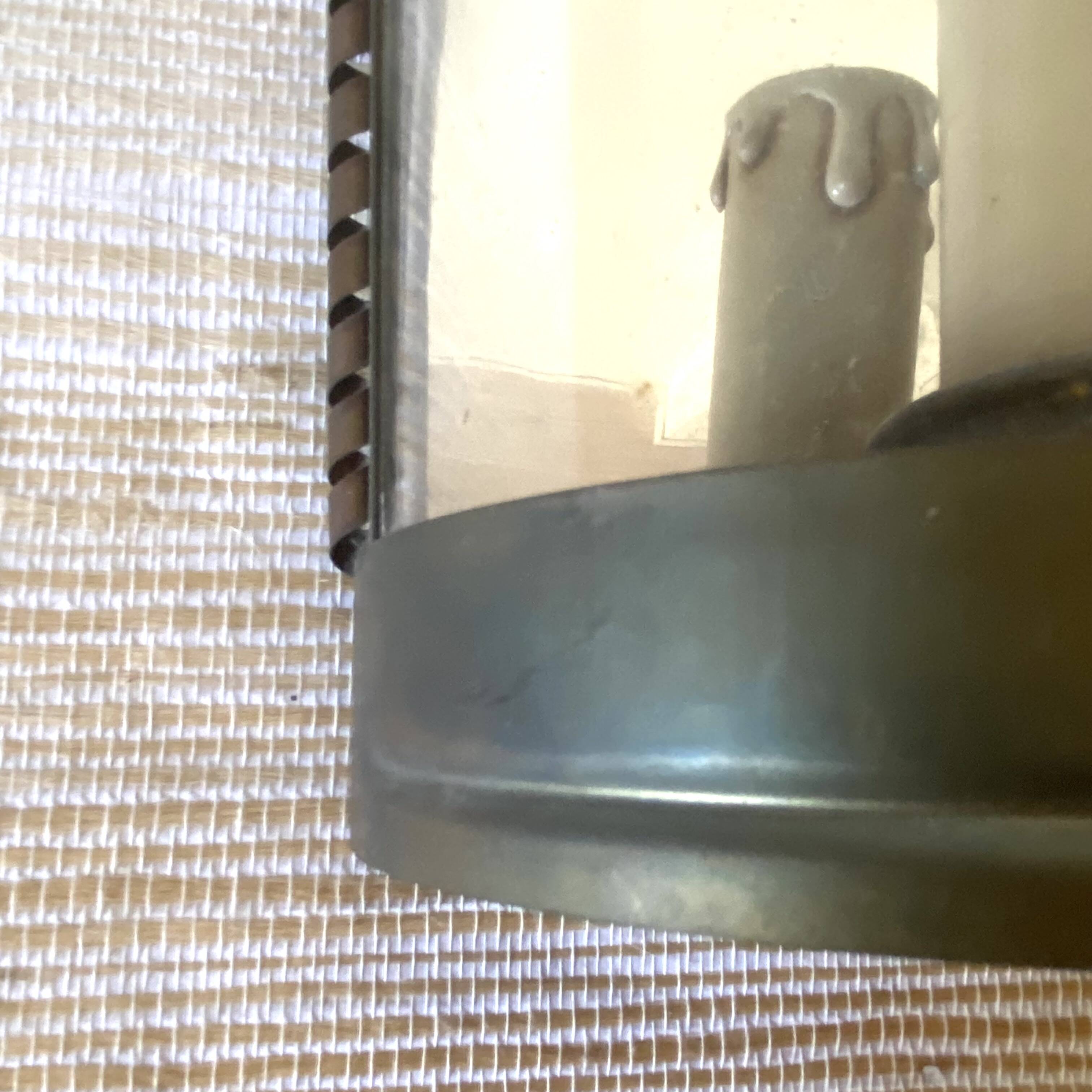 Brass and mirror lantern wall light