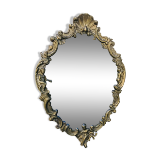 Mirror brass 28x41cm