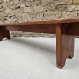 solid pine bench nursery school 1970 vintage