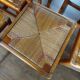Set of 6 vintage straw chairs – Pierre Cruège – 1950s