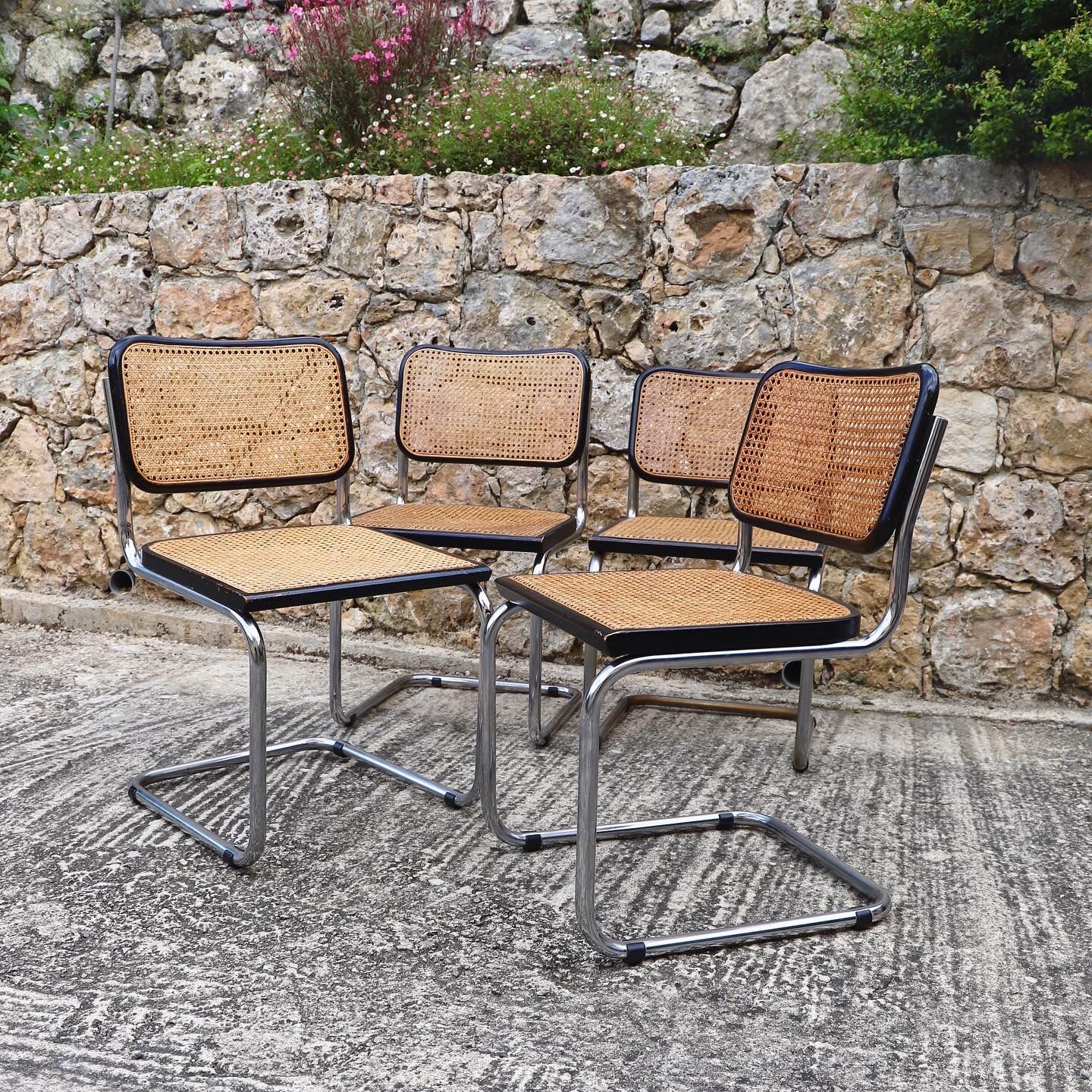 Lot de 4 chaises B32 et 2 fauteuils B64 Marcel Breuer