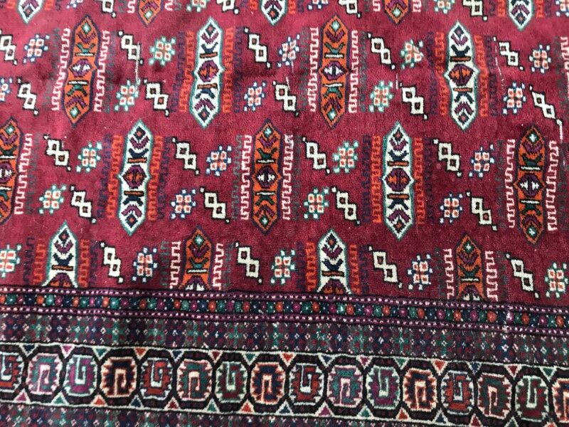 Vintage 115 X 182 CM hand made Bukhara tekke Turkmen carpet