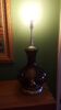 Foot lamp in smoked glass