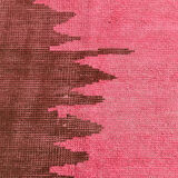 7x10 oversize pink hemp rug, 218x295cm