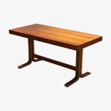 Table basse extensible en bois courbé vintage par Drevopodnik Holesov, 70's