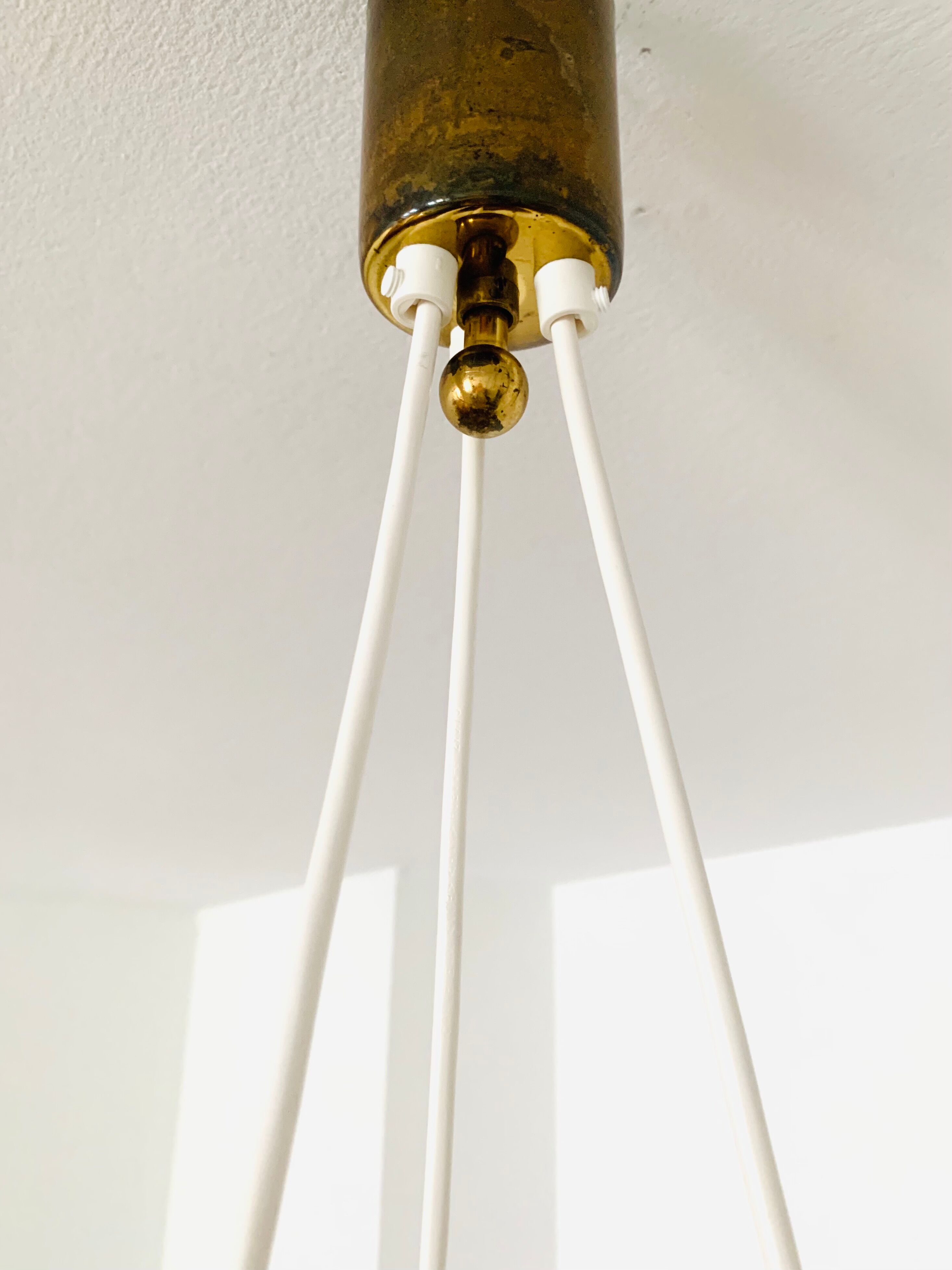 Teakwood and Sisal Cascading Lamp by Temde